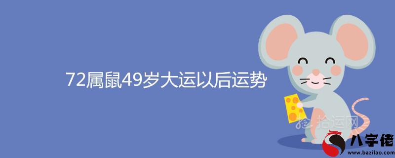 2屬鼠49歲大運以后運勢怎麼樣