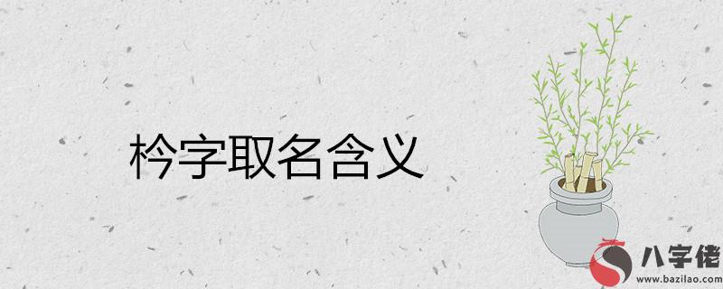 枔字在名字中的含義及意思 搭配什麼字取名好