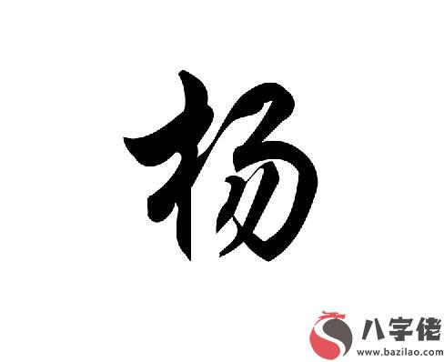 楊氏男孩子取名參考用字