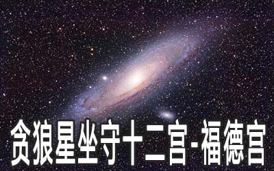 貪狼星坐守十二宮：福德宮詳解