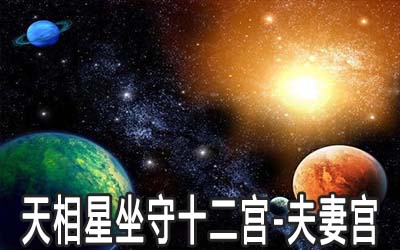 天相星坐守十二宮：夫妻宮詳解