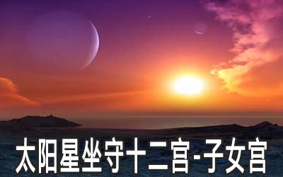 太陽星坐守十二宮：子女宮詳解