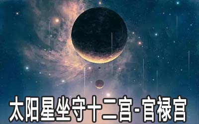 太陽星坐守十二宮：官祿宮詳解